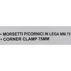 Morsetti per cornici mm 75