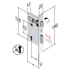 SERRATURE PORTA INTERNA