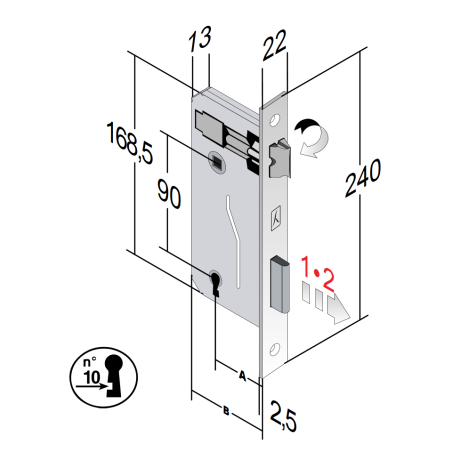 SERRATURA PATENT GRANDE