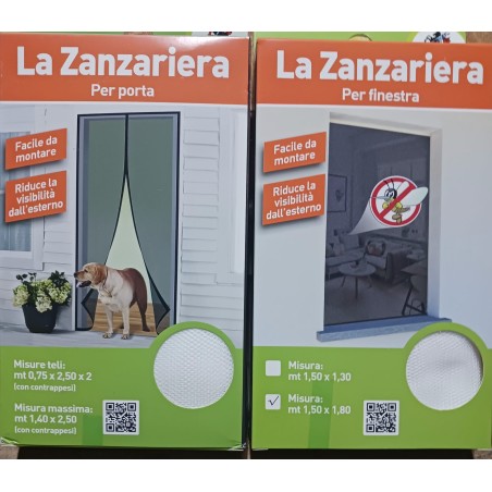 Zanzariere con velcro finestra e porta