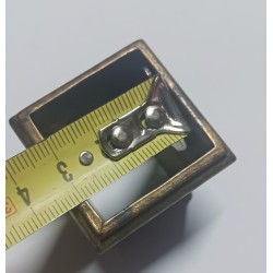 Piedino in ottone quadrato