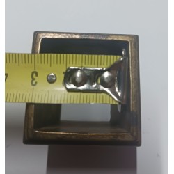 Piedino in ottone quadrato