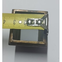 Piedino in ottone quadrato