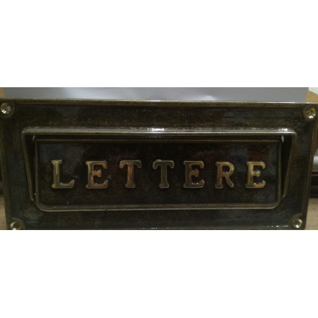 Frontale per lettere in ottone bronzato